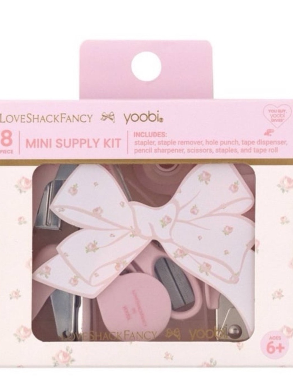 LoveShackFancy x
Target - Yoobi Blooming
Heirloom Ditsy Mini Supply Kit Flat Box
